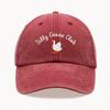 New  Vintage Soft-Top Baseball Cap With Chicken Print Adjustable Snap Washable Hat Suitable For Outdoor,Casual