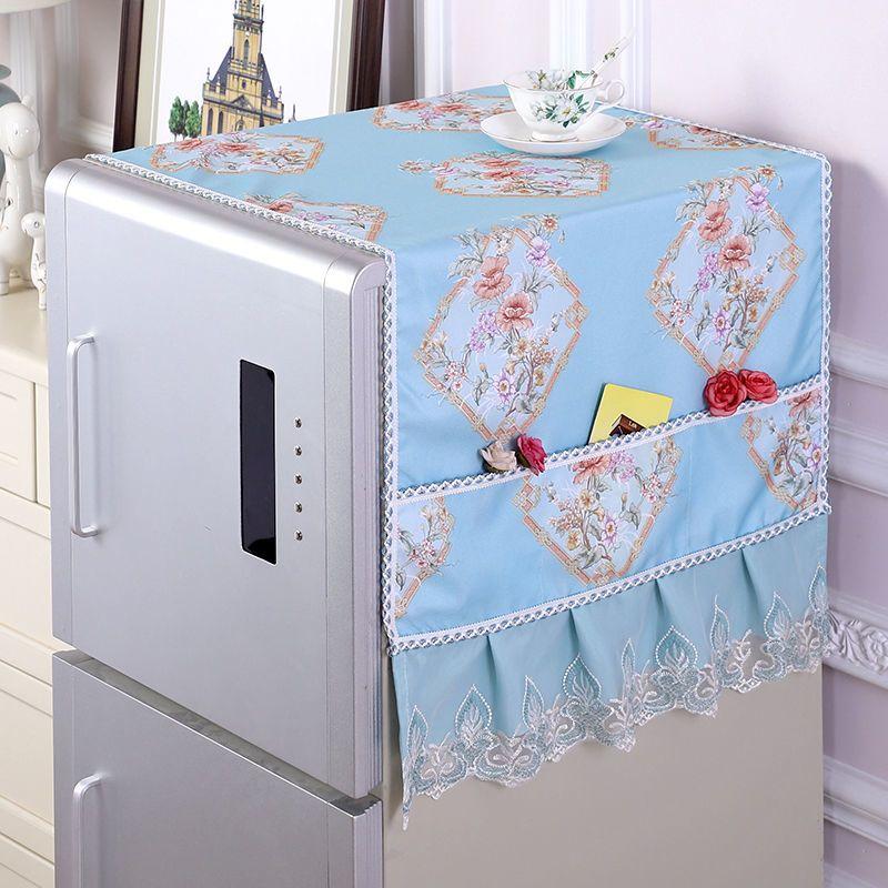 Refrigerator Single-door and Double-door Dust Cover, Refrigerator Cover Cloth, Refrigerator Towel, Washing Machine Cover, Multi-purpose Cover Cloth