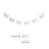 1Set Sweet Felt Bow Theme Banner Plush Ball Bow Bedroom Hanging Bunting Garlands for Kids Girl Birthday Baby Shower Party Decor