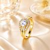 Versatile Rhinestone Inlaid Ring: Light Luxury, Simple, High-End Niche Design for Women
