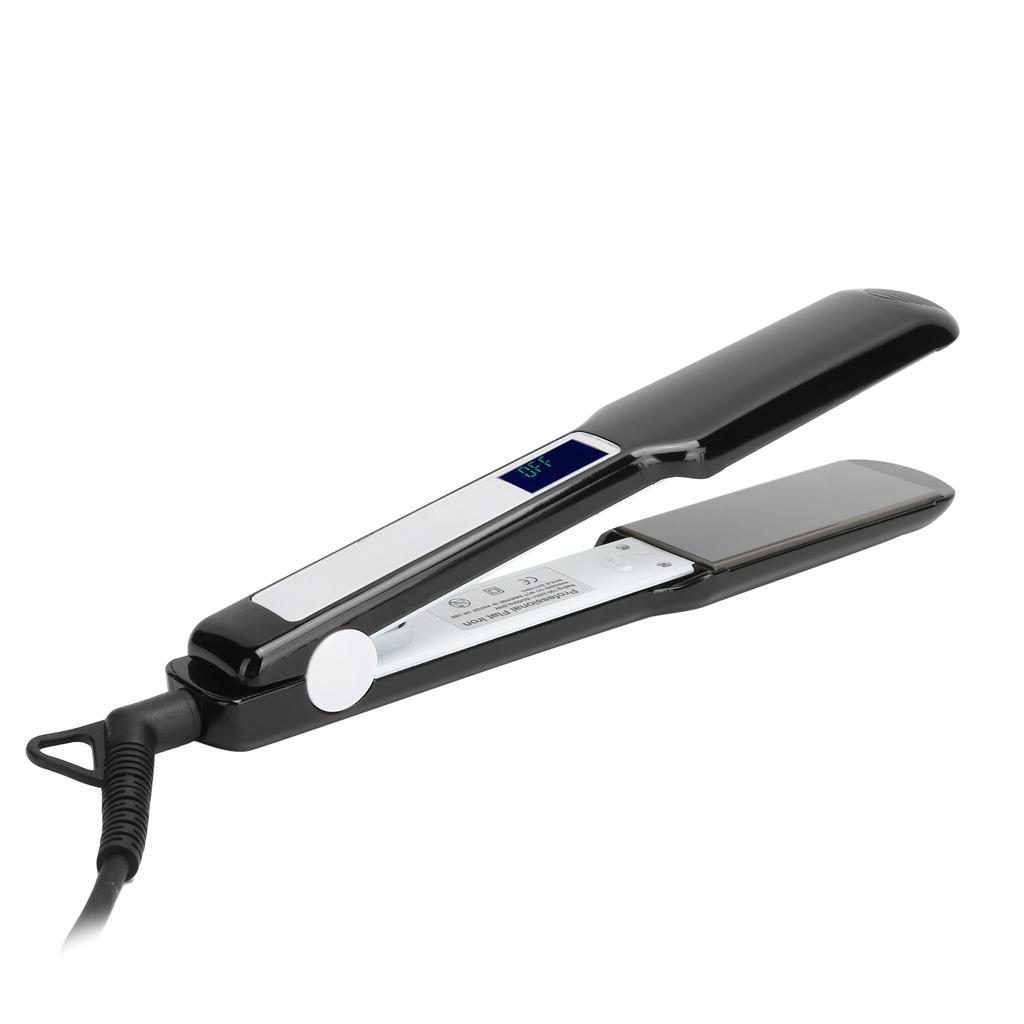 LCD Hair Straightener Wet Dry Dual Use Adjustable Temperature Hair Straightening Iron