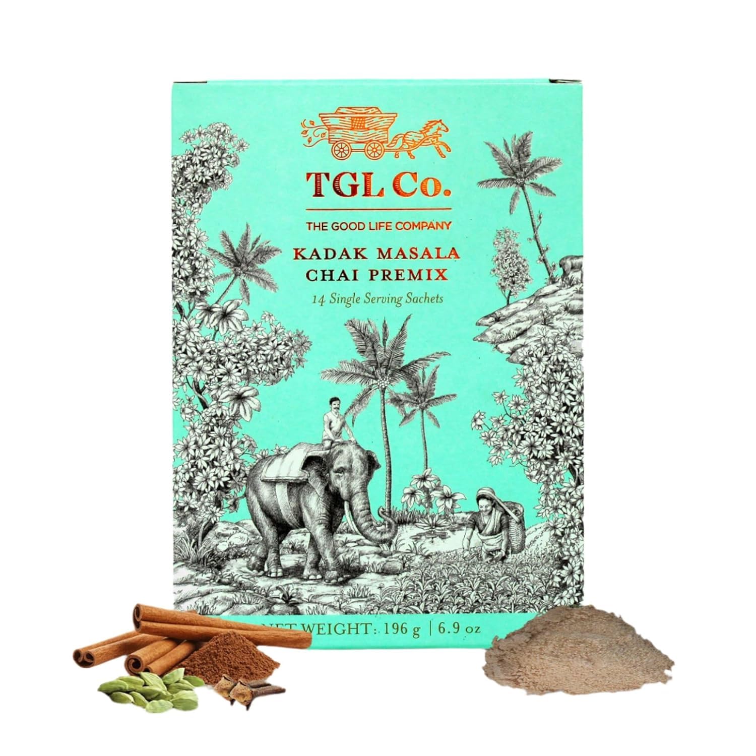 TGL Co. Kadak Masala Instant Chai Premix | Instant Tea | Masala Chai | Bold & Aromatic Spiced Tea| Convenient Desi Chai| Perfect for Travel & On-