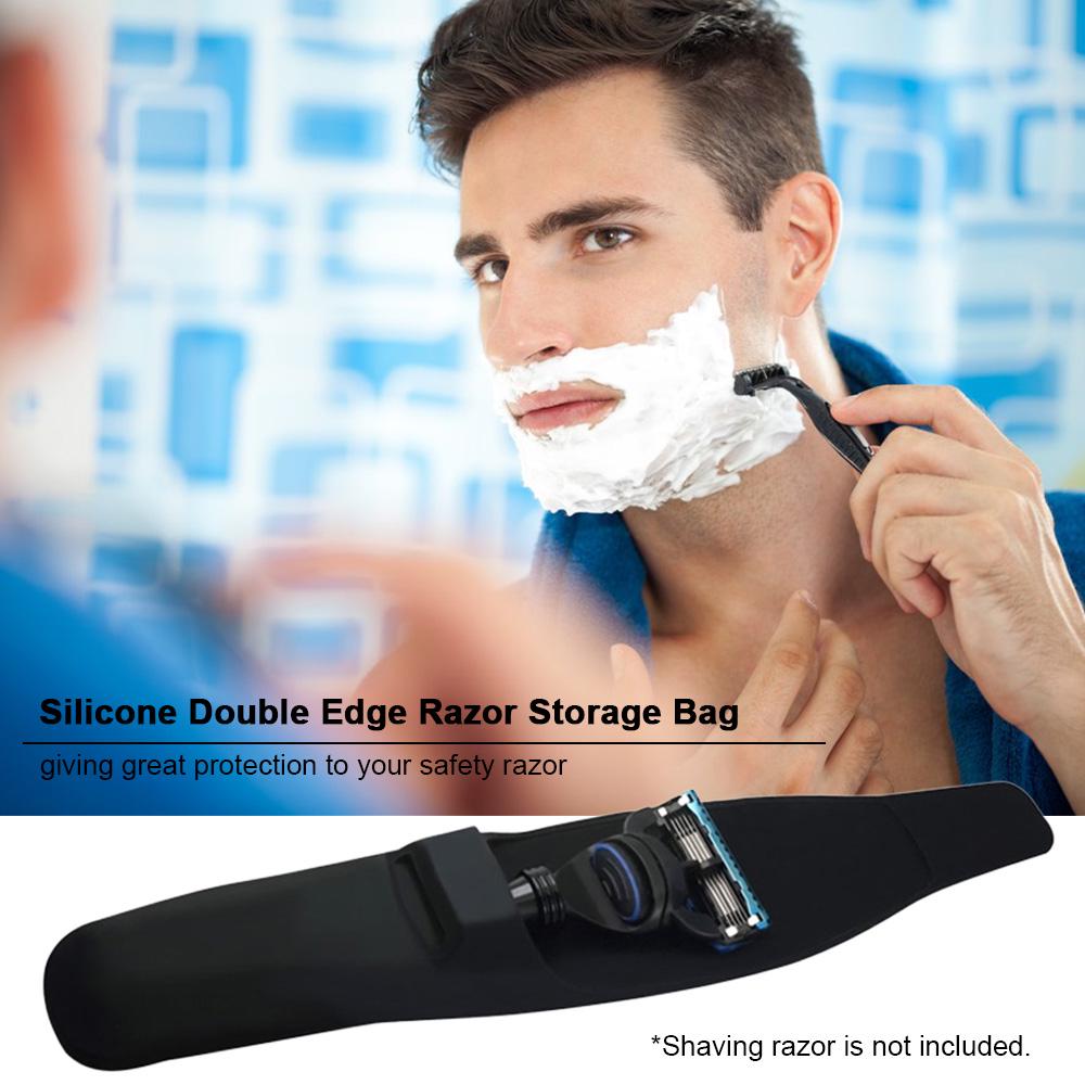 Buy Double Edge Safety Razor Storage Bag Protective Case for Travel ...