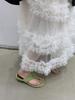 Beautiful Yellow Toe Thick Heel Flip-flops Female Summer Wear Fashionable Versatile Fairy Pinch Feet Low Heel Sandals
