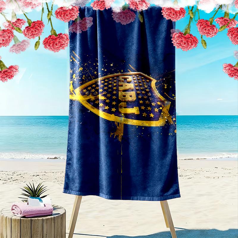 Club Atlético Boca Juniors Print Strandtuch, Großes Weiches Schnelltrocknendes Handtuch für Strand Camping Schwimmen