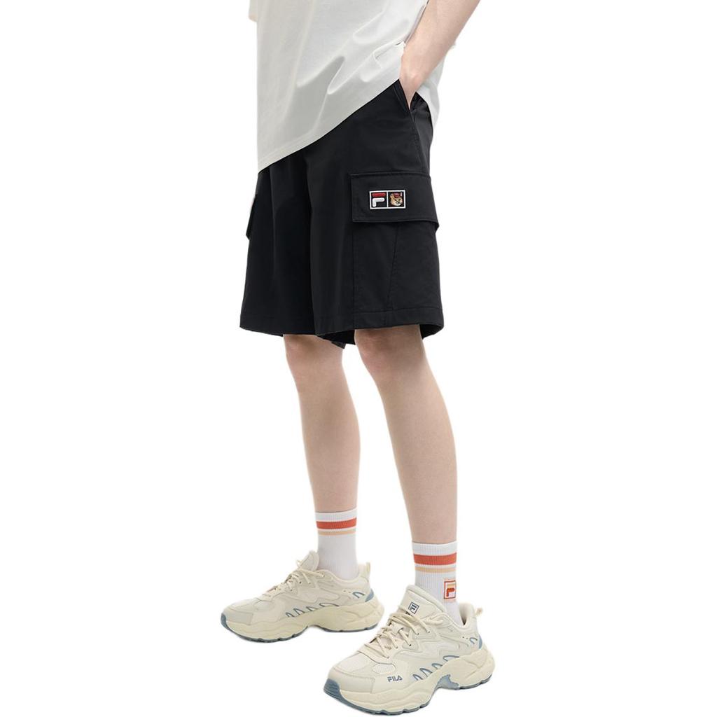 Fila X MAISON KITSUNE Original Fashion Simple Lace-Up Casual Shorts Men Shorts Legendary-Blue F11M529802F-NV