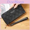 Pu Leather Long Wallet For Women With Zipper And Multifunction Storage For Daily Use
