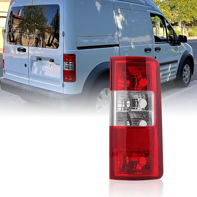 Tail Light House Compatible With Ford Transit Connect 2010 2011 2012 2013 Replace 9T1Z13404A No Bulb & Harness (Right Passenger Side)