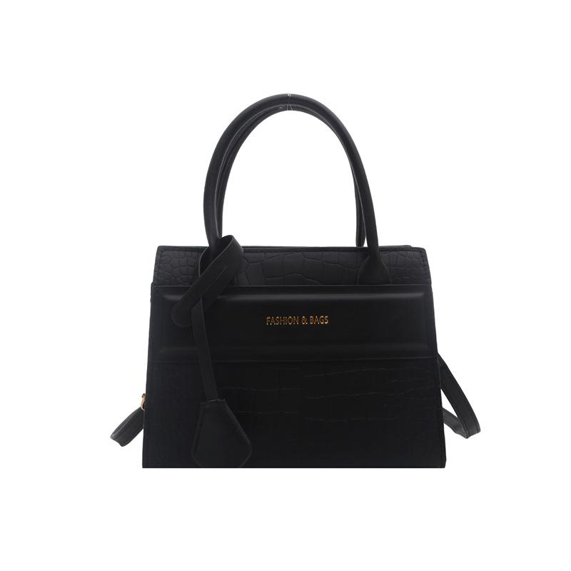 Women Crocodile Embossed Crossbody Shoulder Handbag Urban Simple Medium Tote Bag
