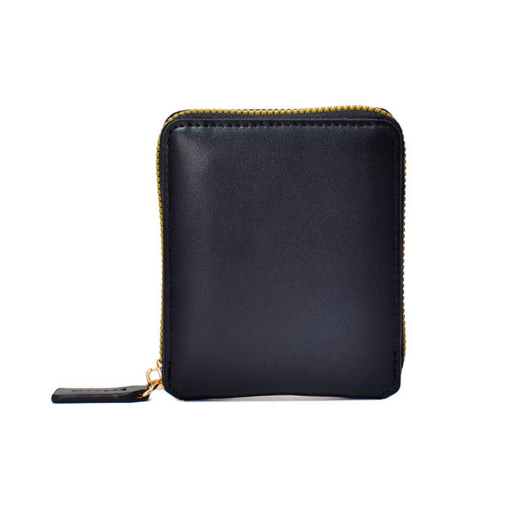 Solid Color PU Zipper Wallet Korean Style Card Holder Portable Solid Color Coin Purse  Outdoor