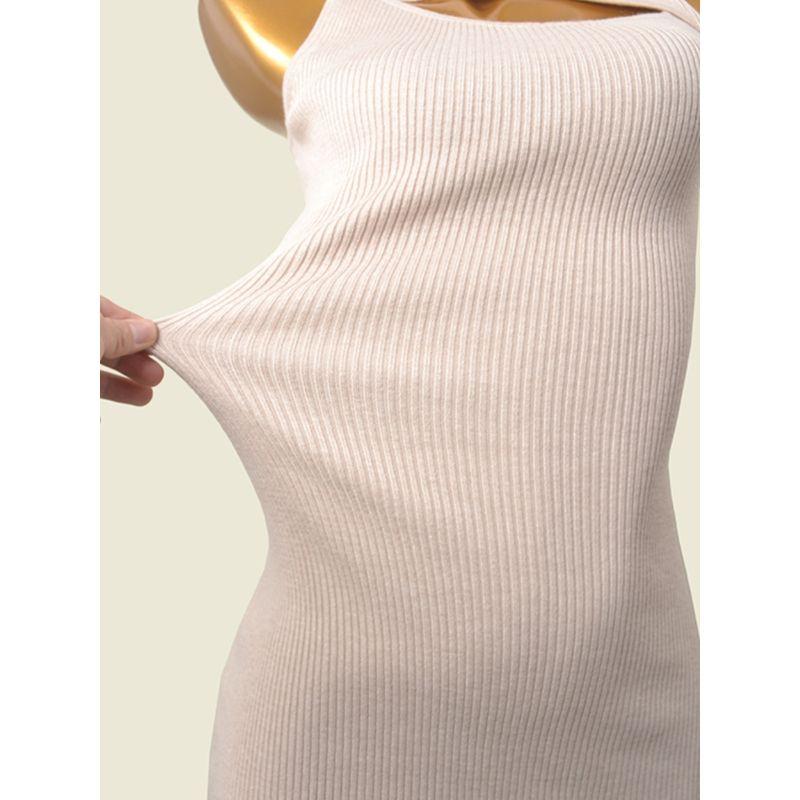 Cut Out Sexy Thread Knitted Hip Skirt Fashion Wind Sleeveless Sexy Inner Wear Dress Base Skirt