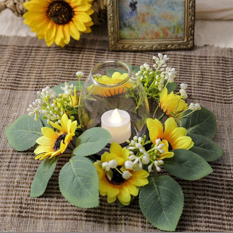 Simulated Sunflower Home Daisy Wedding Plants Ball Ornament Party Supplies
