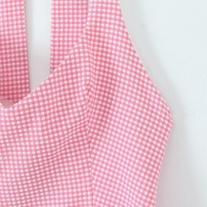 Kaslead New Women clothes Western Style Fashion Back Bow Neck Collar Top 7966889