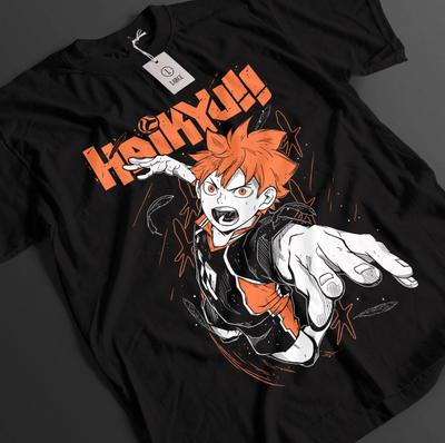 Haikyuu Shirt Shoyo Hinata T-Shirt Kageyama T-Shirt Tsukki Kuroo Sport Anime T-Shirt