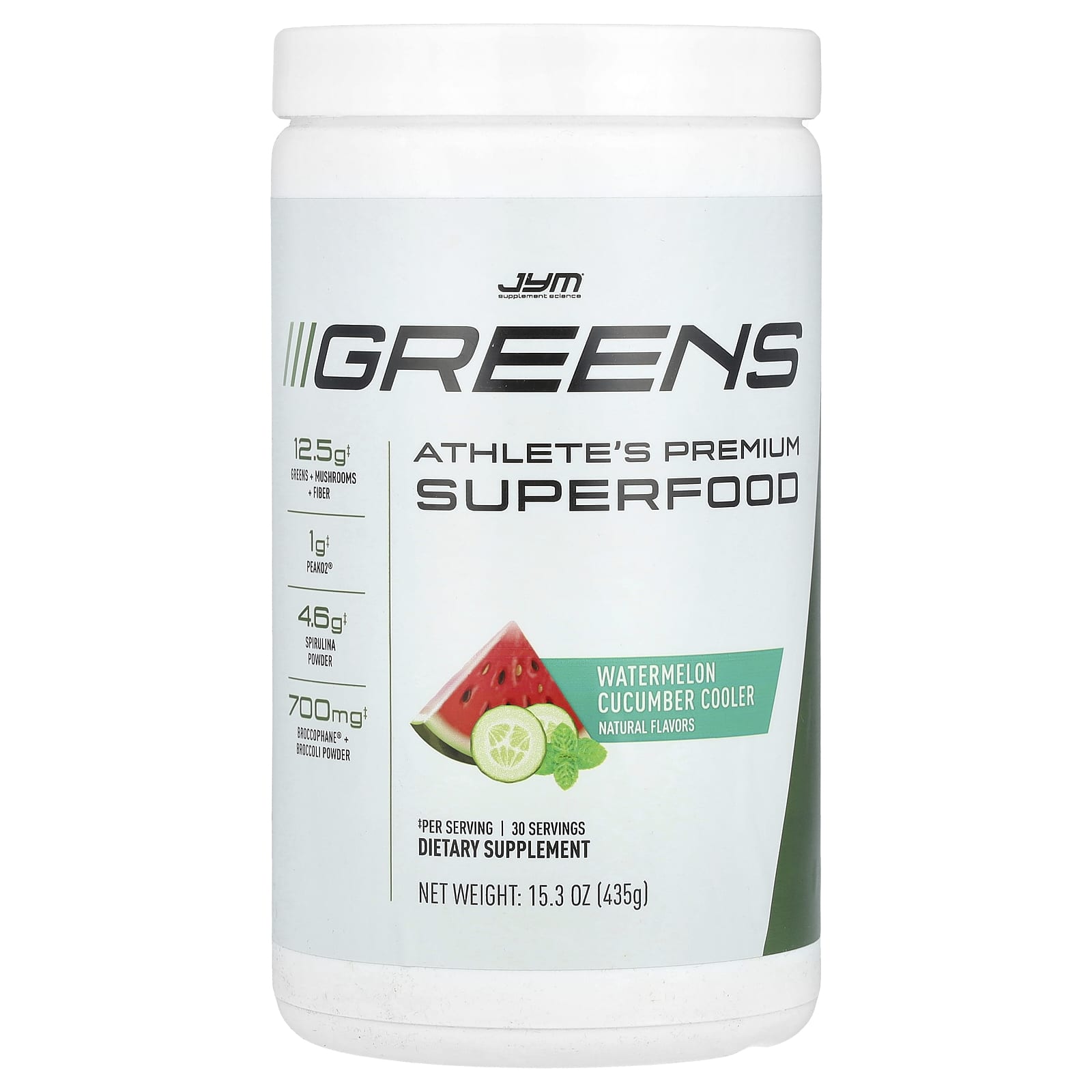 

Greens, Athlete S Premium Superfoods, Watermelon Cucumber Cooler, 435G(15.3Oz)