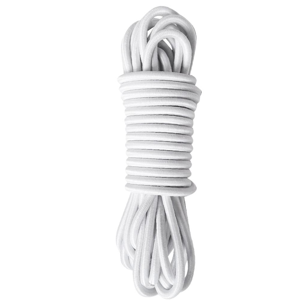 

Tie Down String High Strong Elastic Bungee Rope Durable Shock Cord for Marine Boat Kayak Outdoor Equipment белый