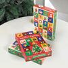 24-Fächer DIY Weihnachts-Überraschungsbox mit Druckknopfverschluss (5er-Pack)
