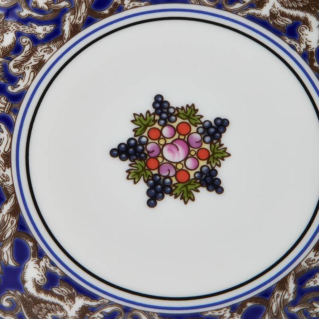 [Officially Imported] Wedgwood Florentine Marine Petit Tray, Small Plate, Approx. 12cm, 1076515