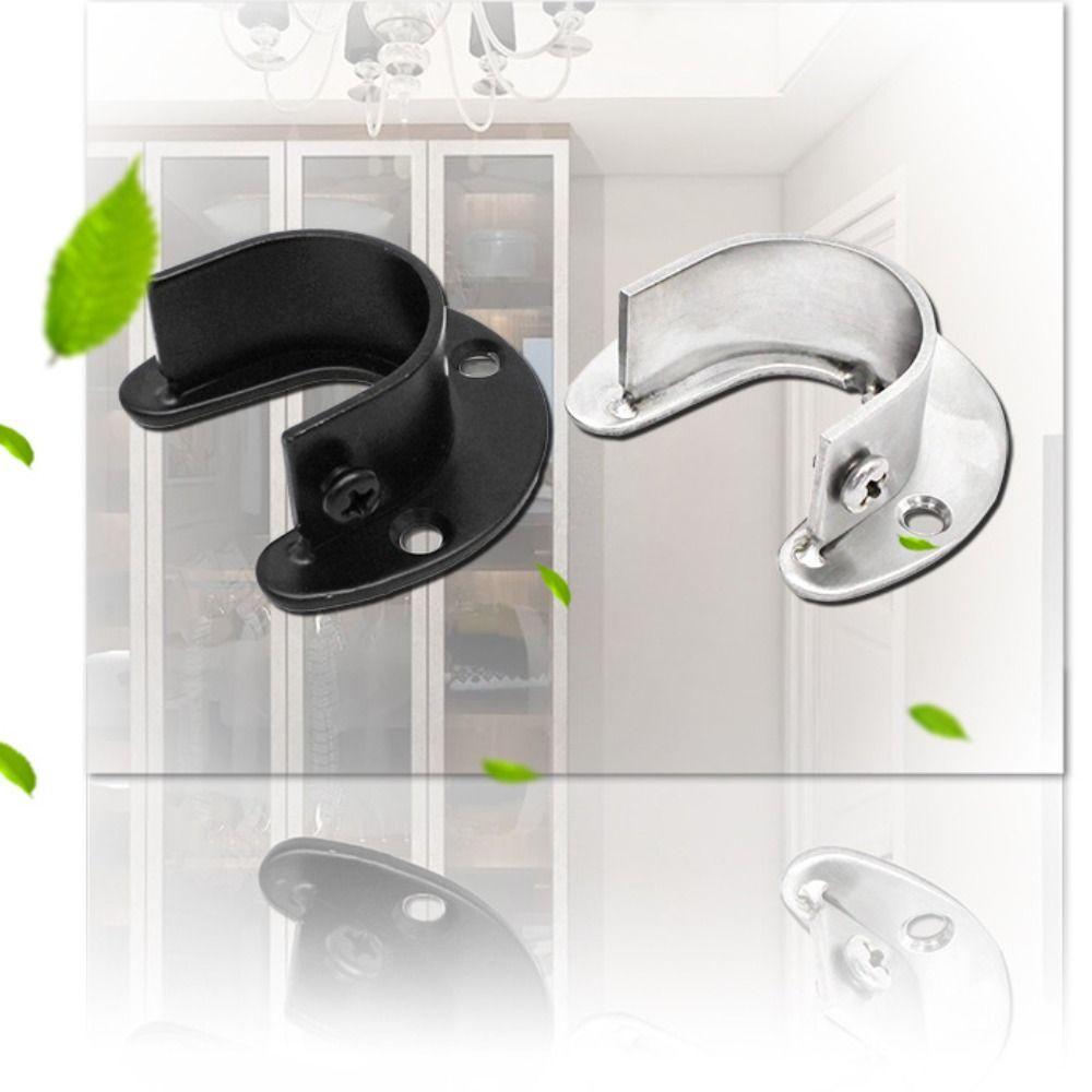 Tube Hook Flange Seat Fixed Fixing Hardware New Curtain Rod Hook Hardware Accessories