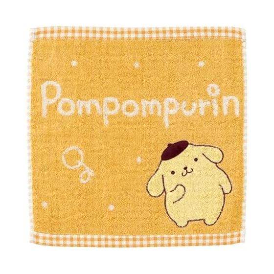 Marushin Carry Towel Hand Towel Sanrio Pom Pom Purin Cute Beret Cute 3005061400 Approx. 30 x 30 cm