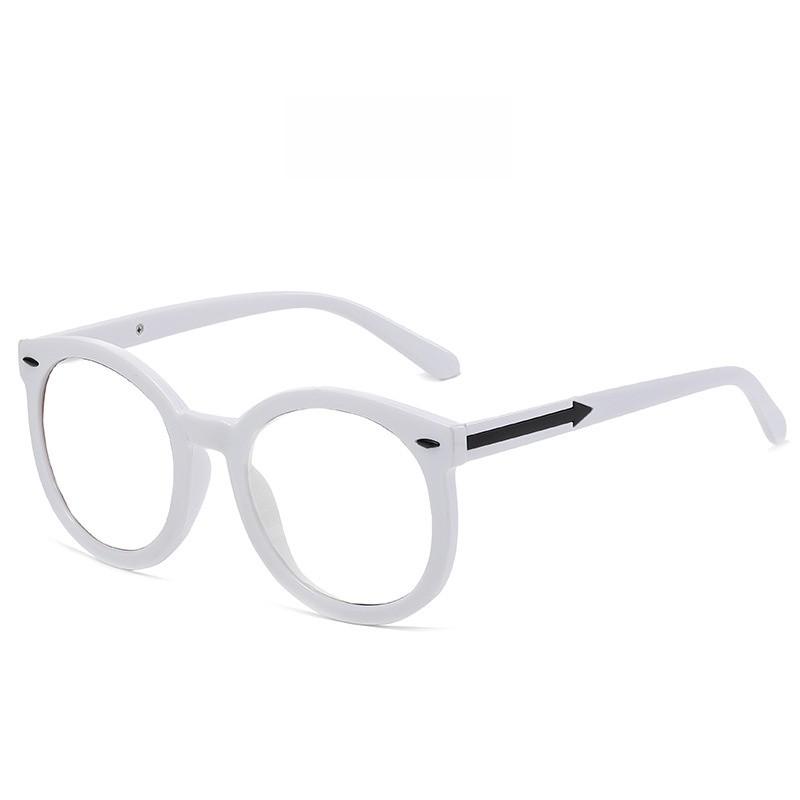 Black Frame Blue Light Blocking Glasses With Round Shape For Stylish Face Framing