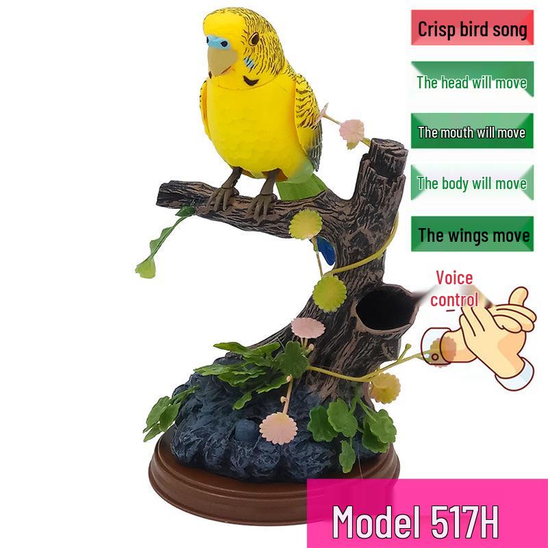Voice-Activated Simulated Birdcage Toy for Kids: Fun and Creative Electric Bird Collection