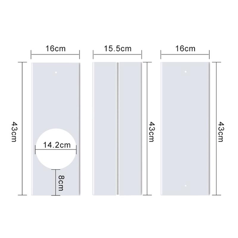 Air Conditioning Window Accessories Set Exhaust Hose Connector for Mobile Air Conditioning Adjustable Window Seal