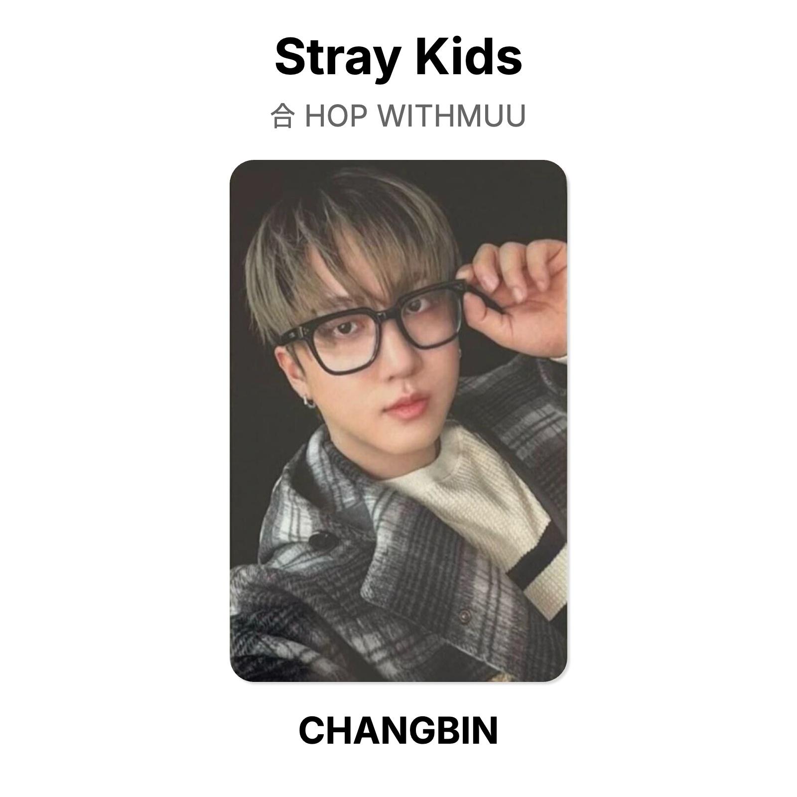 Stray Kids HOP WITHMUU Official Photocard CHANGBIN
