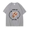 Wake Up & Act Silly: Crying Banana Cat Meme T-shirt