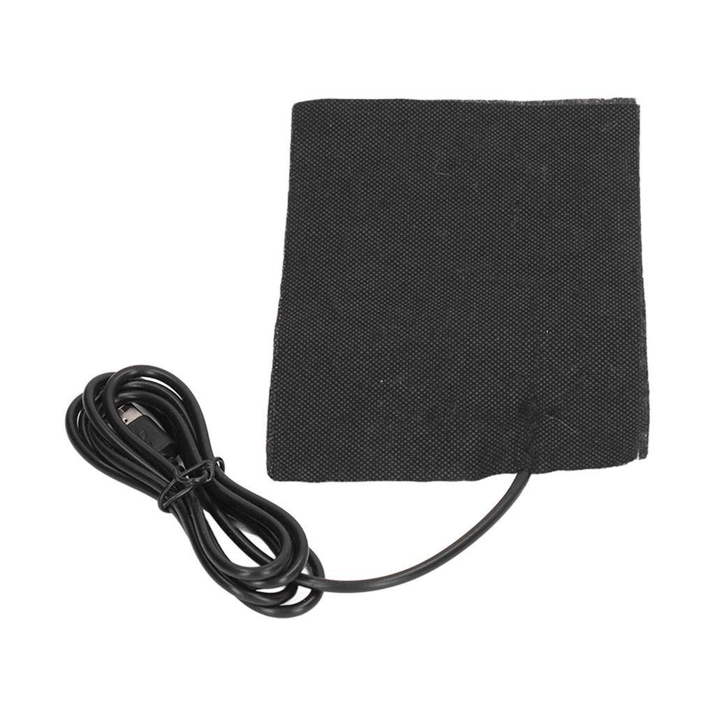 Heating Pad 10x15cm 60℃ Temperature Quick Heating Folding Cloth USB DC 5V for Home Office