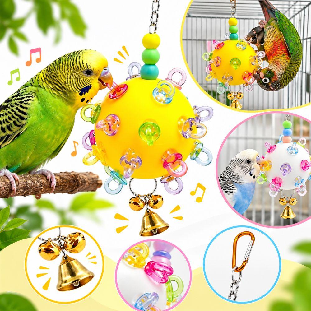 Bite Resistant Bird Chew Ball Detachable Foraging Ball New Parrot Chewing Toy Macaw