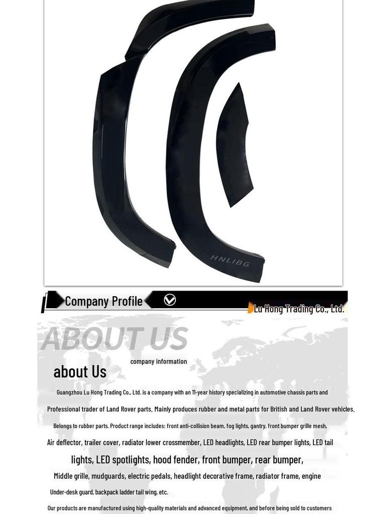 Compatible Wheel Arch for Land Rover Defender: Large/Wide (VPLEP0379/VPLEP0380)