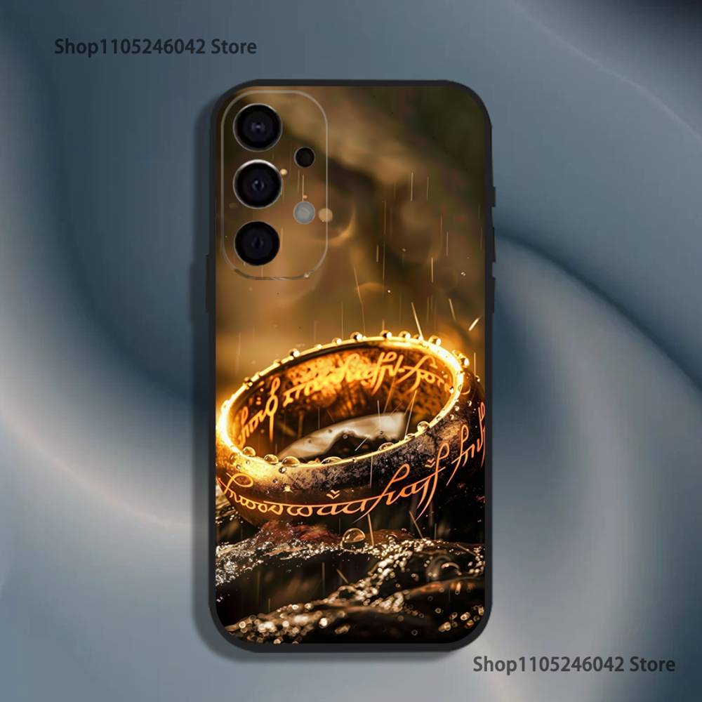 

The L-LordS R-Rings Black Cover Phone Case For Samsung S25,S24,S21,S22,S23,S30,Ultra,S20,Plus,Fe,Lite,5G Samsung S24fe