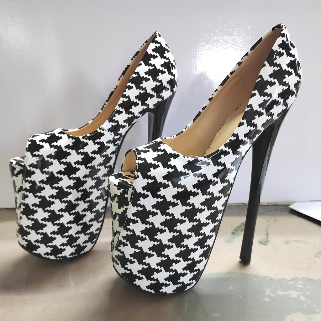 NEWWomen Gladiator Party Sandals Summer19cm 22cm Thin High Heels Platforms Shoes Peep Toe Buckle Big Size Pumps35-50