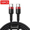 Baseus 100W USB C To USB Type C Cable USBC PD Fast Charging Charger Cord USB-C 5A TypeC Cable 2M For Macbook Samsung Xiaomi POCO