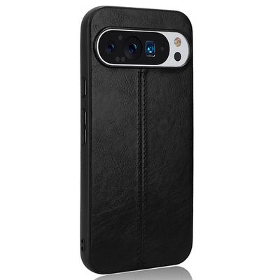 Pentru Husă Google Pixel 9/Pixel 9 Pro Piele Textură Piele de Vacă+TPU+PC Husă Hibridă pentru Telefon