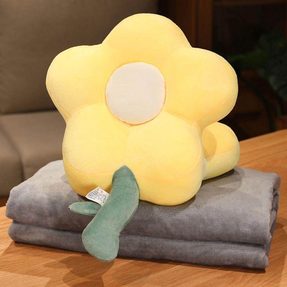 Double-Sided Hand Warmer Pillow Super Soft Keep Warm Flower Office Nap Pillow Cartoon Hand Hold Flower Pillow Stuffed Men Women