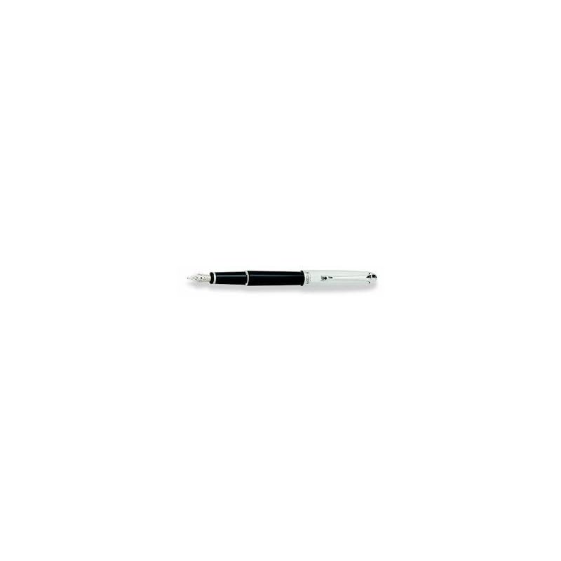 

aurora AURORA fountain pen 88 Preciou black silver cap 817 14K F: Fine (fine) 817-F