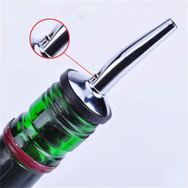 3X Stainless Steel Liquor Spirit Pourer Free Flow Wine Bottle Pour Spout Stopper