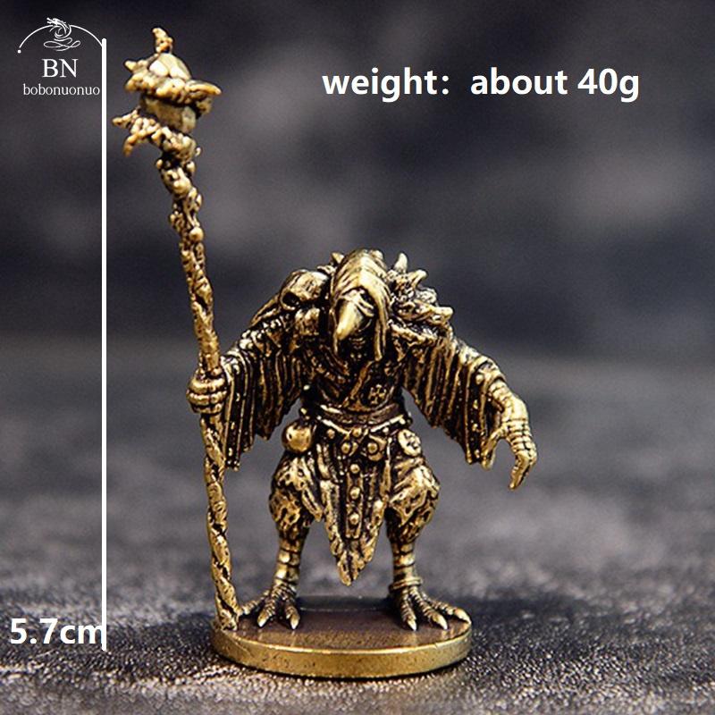 

Винтажная латунная статуэтка птицы-колдуна Настольные украшения Украшения для дома Изделия ручной работы Фигурки знахаря Миниатюры Аксессуары