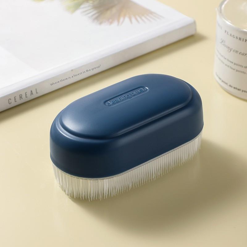 

Бытовая многофункциональная односторонняя щетка для стирки с мягкой щетиной и крышкой, пластиковая щетка для обуви, тонкая мягкая щетина для чистки одежды 1PCS