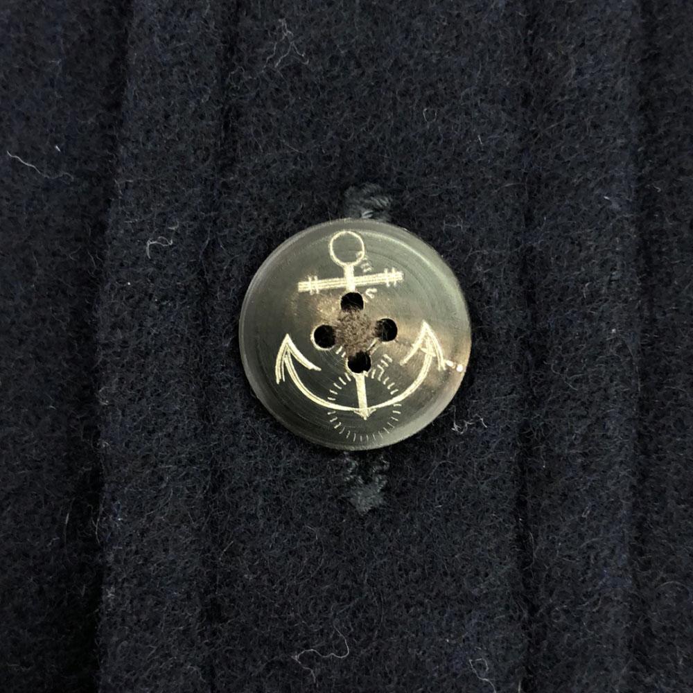 BLUE BLUE Made in Japan Wool Blend Shirt jacket S Navy Men's Used