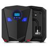 Portable Car Air Compressor Pump, 12V Digital Tire Inflator with Pressure Gauge, Auto Tire Pump with LED Light