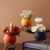 Nordischer Stil Runde Kugel Keramikvase Dekorative Pflanztopf Eleganter Blumentopf Büro