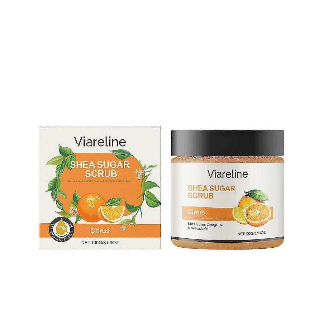 Citrus Body Scrub with Walnut Shell & Mineral Oil Brightening, Hydrating & Exfoliating Daily Body Care