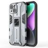 For iPhone 15 Foldable Kickstand Phone Cover PC+TPU Shockproof Protective Case