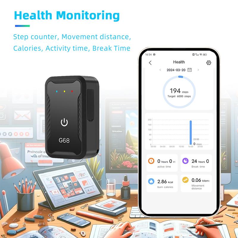 4G Tracking Device Real Time GPS Tracker Waterproof Anti-Loss Location Tracker GPS Locator for Children and The Elderly