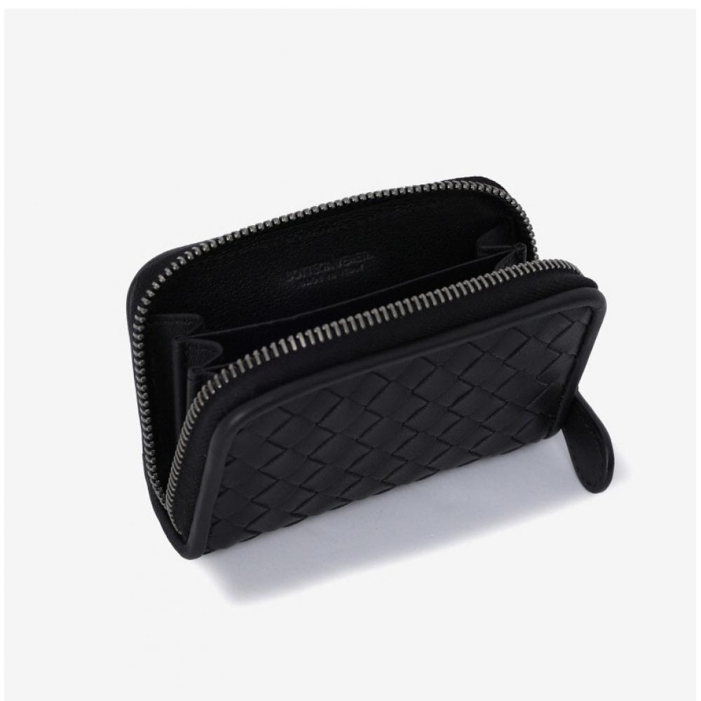 Bottega Veneta 114075 V3un1 1275 114075 V001n 1000 Intrecciato Zip Card Holder