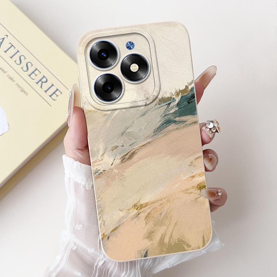For Tecno Spark Go 2024 Case Tecno Spark 20c 20 Pop 8 Funda Aesthetic Cartoon Panda Rabbit Camera Protection Matte Soft Cover