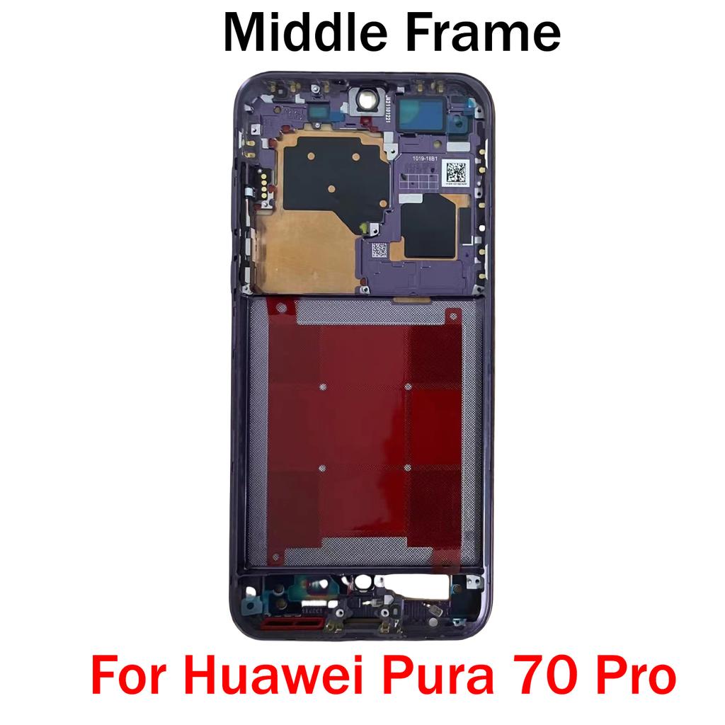 OG For Huawei P20 P30 P40 P50 P50E P60 P70 Pro Plus Ultra Art Middle Frame Housing Front LCD Bezel Cover With Side Button